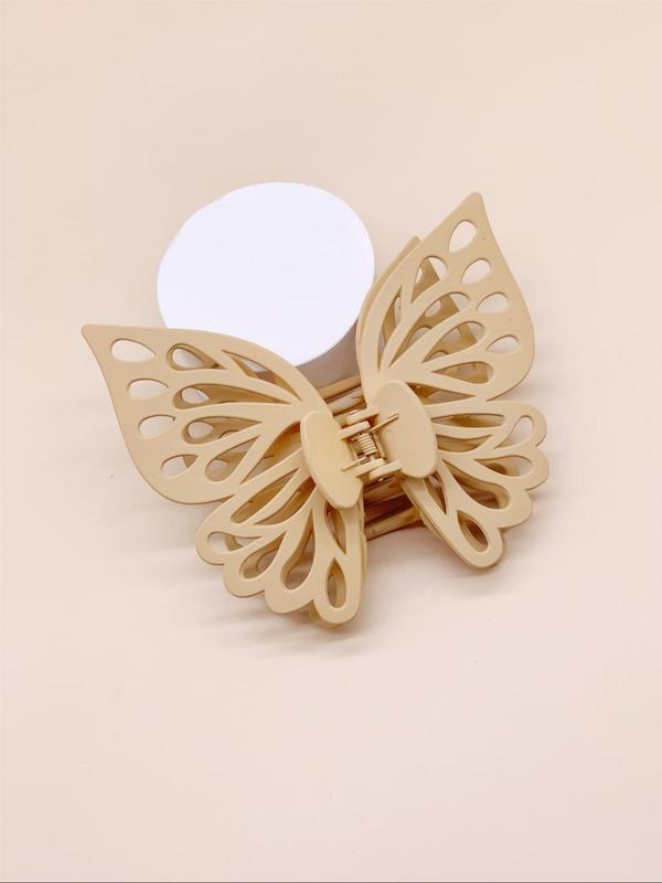 Women's Elegant Tiered Layered Butterfly Design Hair Claw Clip,  Cute Trendy Hair Claw, Fashionable Hair Accessories for Daily & Party Decoration