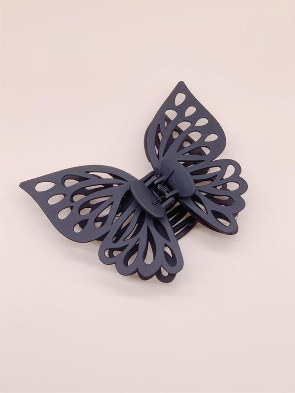 Women's Elegant Tiered Layered Butterfly Design Hair Claw Clip,  Cute Trendy Hair Claw, Fashionable Hair Accessories for Daily & Party Decoration