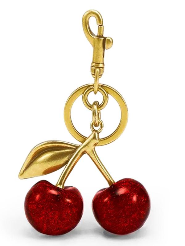 Cute Cherry Design Keychain, Fashionable Alloy Keychain for Women & Girls, Trendy All-match & Exquisite Keychain for Birthday Gift