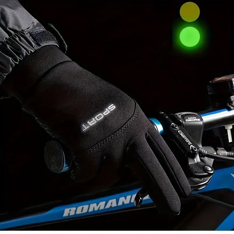 Warm & waterproof winter cycling gloves for men & women-touchscreen compatible, windproof & insulated for cold weather driving