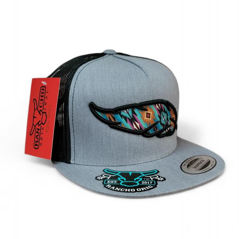 Retro Feather Rancho Hat - Original Style