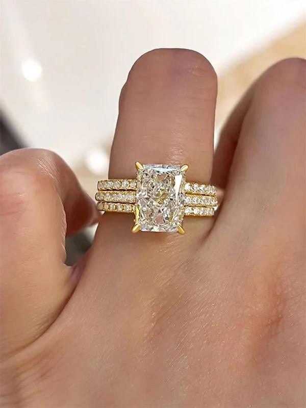 Elegant Rhinestone Decorated Ring, Fashion Accessories for Women & Girls, Trendy All-match & Exquisite Jewelry for Birthday Gift