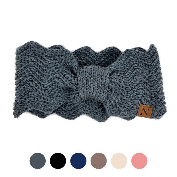 Women's Winter Head Band - Knotted Knit Winter Head Band