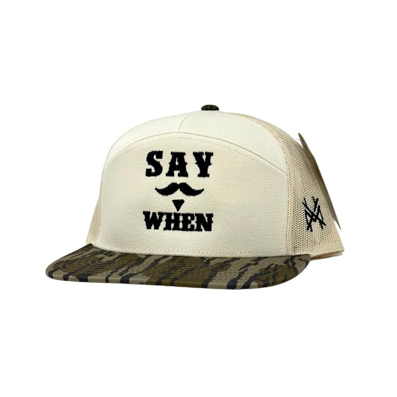 Say When Trucker Hat by The Mad Hatter Company