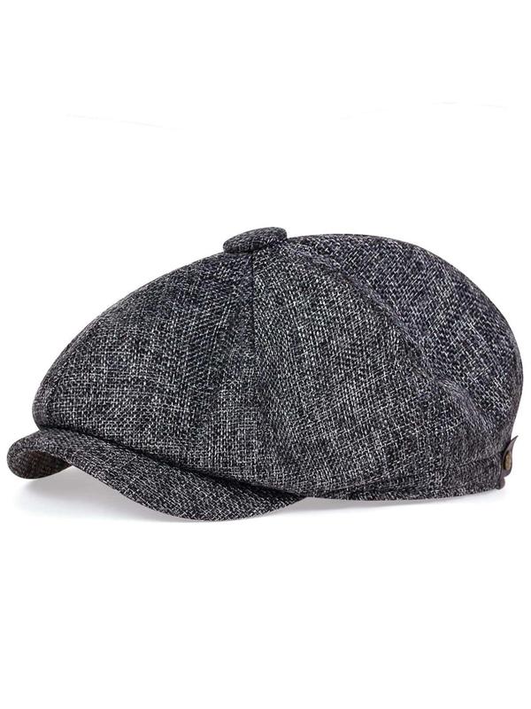 Summer Casual Linen Beret Hat, Solid Color Portable Newsboy Cap for Men & Women, Summer Fashion All-match Outdoor Hat, Elegant All-match Fashion Accessories for Daily Wear