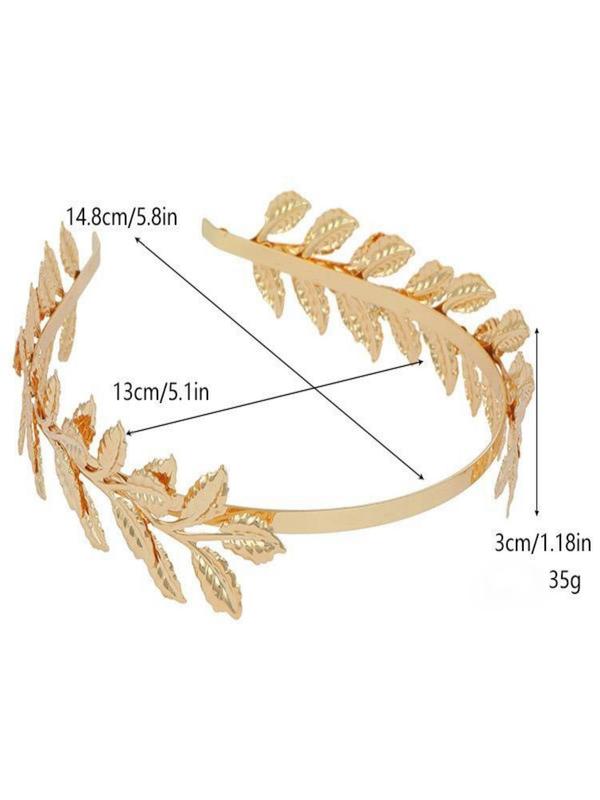 Women's Elegant Leaf Design Hair Hoop, Exquisite Trendy Hair Hoop for Women & Girls, Fashion Hair Accessories for Party, Daily Hairstyle Decor