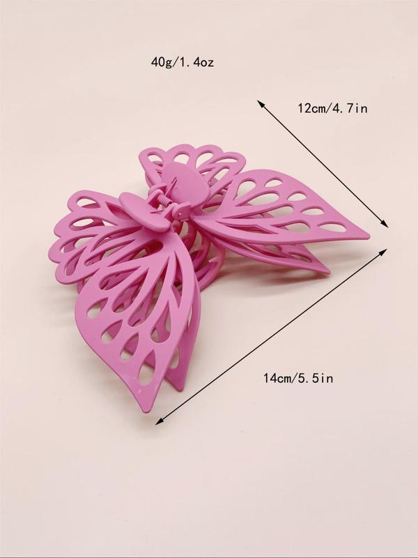 Women's Elegant Tiered Layered Butterfly Design Hair Claw Clip,  Cute Trendy Hair Claw, Fashionable Hair Accessories for Daily & Party Decoration