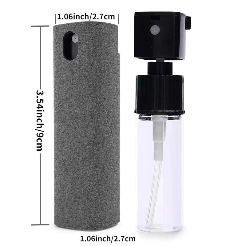 2-In-1 Microfiber Screen Cleaner (1 Count), Spray Bottle Set, Mobile Phone Computer Microfiber Cloth Wipe, Cleaning Glasses Wipes, Phone Cleaning Tool