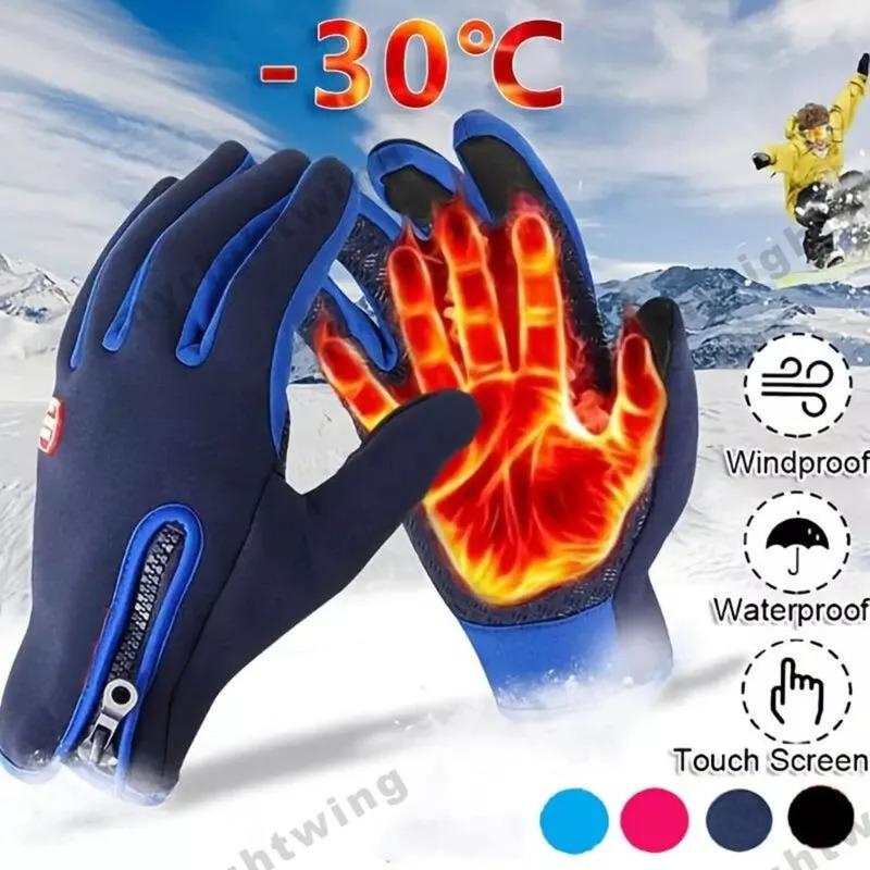 Men & Women Thermal Windproof Waterproof Winter Gloves Touch Screen Warm Mittens thermal glove Thermal Windproof