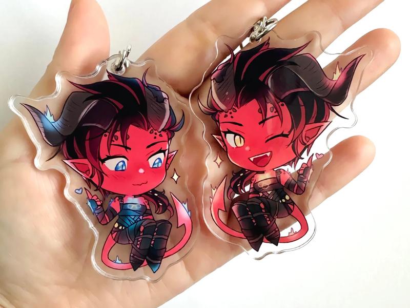 Baldur's Gate 3 Keychains - Astarion, Karlach