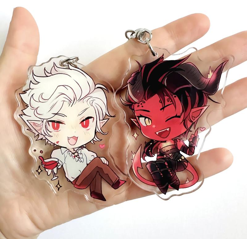 Baldur's Gate 3 Keychains - Astarion, Karlach