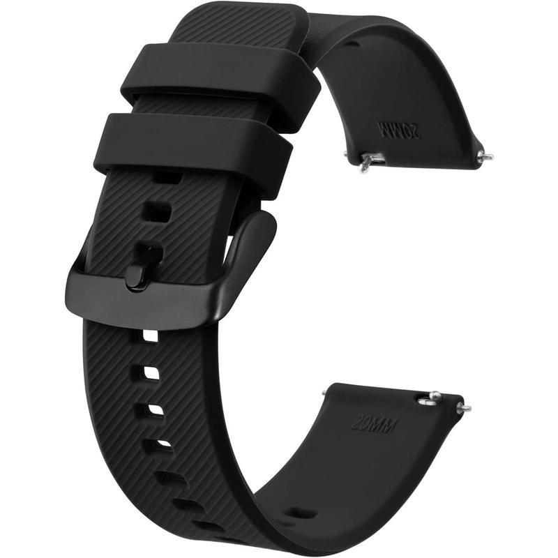 Watch Strap 18mm 19mm 20mm 21mm 22mm, Quick Release Silicone Watch Bands for Men Women