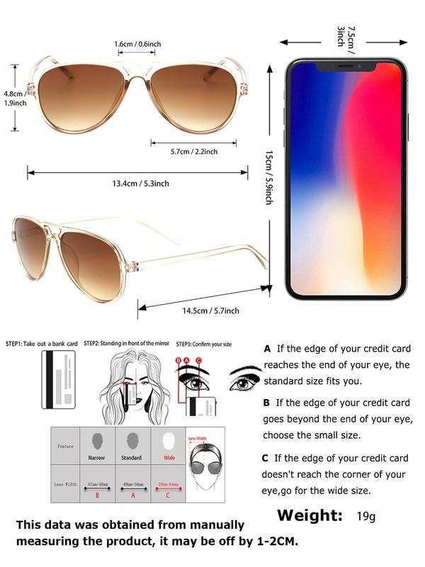 Unisex Street Trend Sunglasses (2 Pairs), Trendy Vintage Glasses Sunglasses for Everyday Use, Fashion Oval Frame Double Beam Aviator Sunglasses As Travel Accessories for Trip & Driving Use