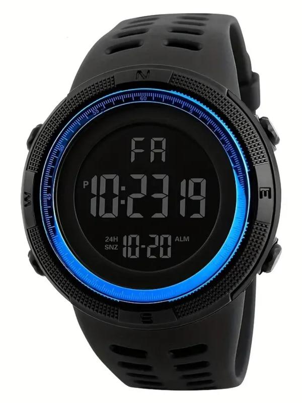 Men's Casual Sportive Digital Watch, Fashionable Waterproof Digital Watch with Date Display & Alarm Function, Multifunctional Watch for Men