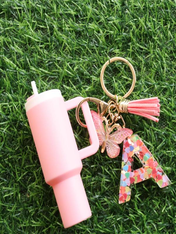 Mini Cup Shaped Keychain, Cute Keychain, Portable Keychain for Women & Men, Fashion Accessories for Daily Use