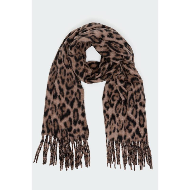 Chunky Leopard Scarf