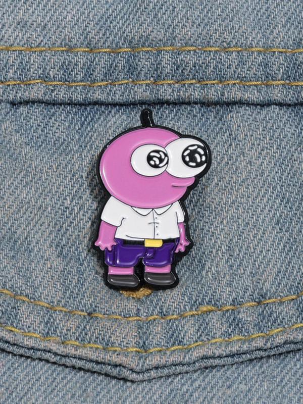 Cartoon Character Design Brooch, Cute Enamel Pin, Fashion Accessories for Women & Men, Trendy All-match & Exquisite Brooch for Birthday Gift