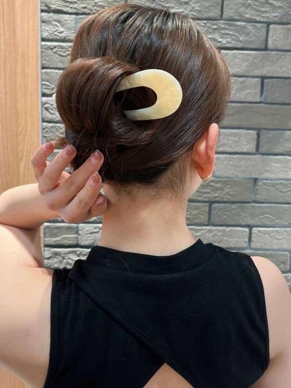 Women's Elegant U-shaped Hair Pin, Exquisite Trendy Hair Pin, Fashionable Hair Accessories for Women & Girls