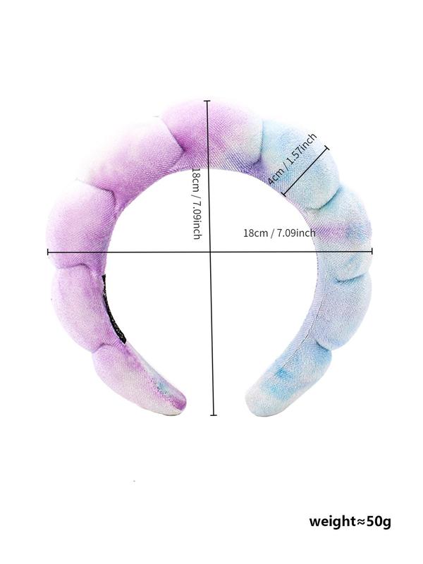 Tie Dye Hair Hoop, Casual Colorful Ombre Hair Hoop for Women & Girls, Fashion Hair Accessories for Party, Daily Clothing Decor