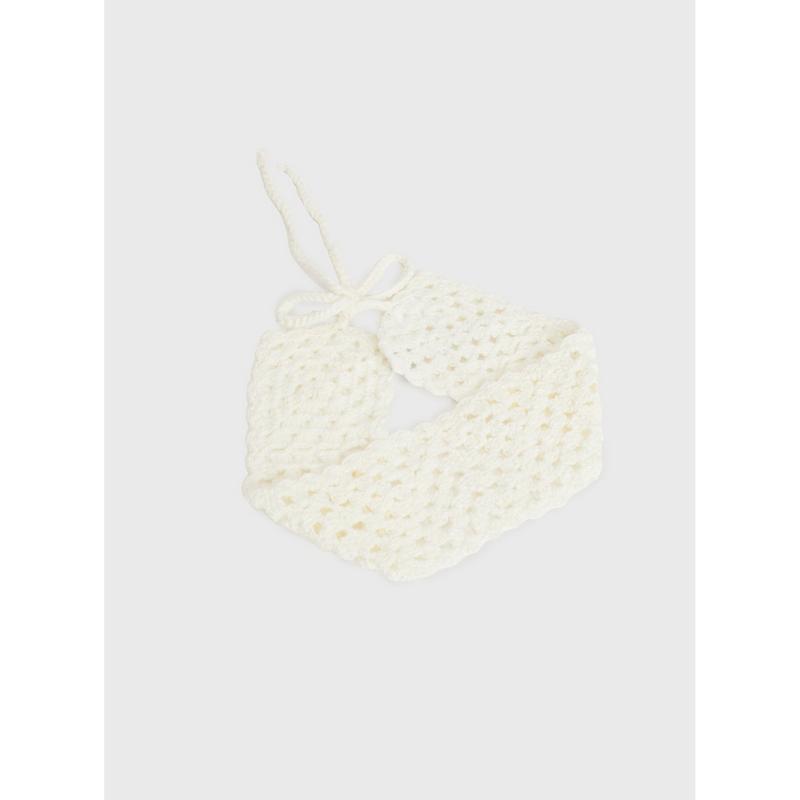 Sarea Crochet Headband White