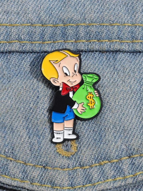 Cartoon Boy Design Brooch, Cute Brooch Pin, Fashion Accessories for Women & Men,  Enamel Pin Suitable for Backpacks, Jeans, Scarves, Hats Decoration