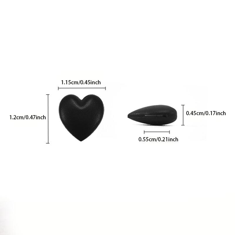 Heart Shaped Eyeglasses Anti-slip Cover, Soft Silicone Glasses Legs Ears Hook Ear Clip Ear Grip, Fixed Eye Glasses Legs Foot Cover, Eyeglasses Parts Accessories