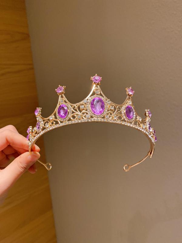 Rhinestone Crown Tiara for Women, Elegant Bridal Headwear for Wedding Bridal Party Formal Occasions, Fashion Hair Accessories for Party, Daily Clothing Decor