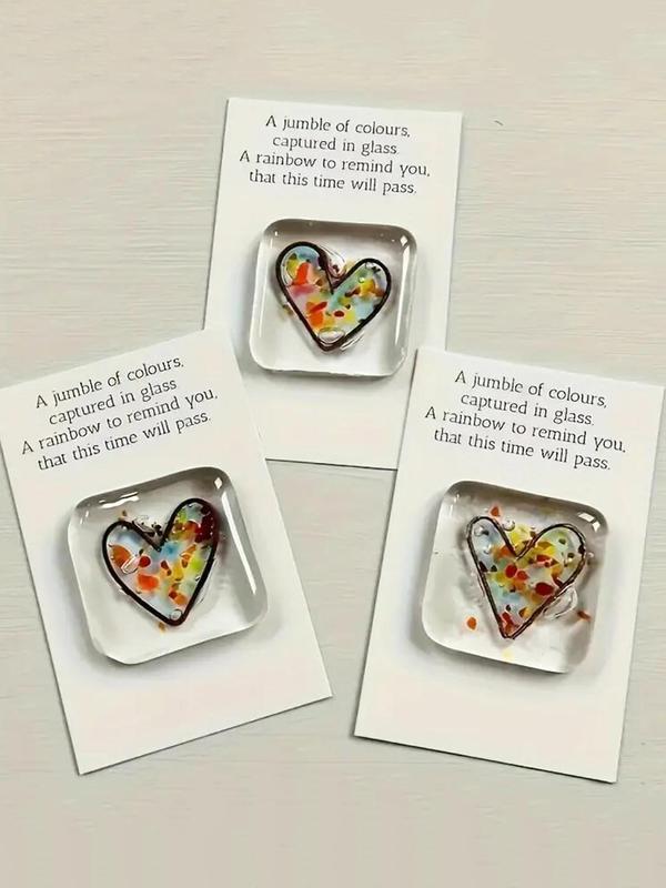 Random Color Heart Pocket Hug Token, Jewellery-making Accessories As Friendship Gift, Pocket Hug Full Of Love and Encouragement, Suitable for Any Occasion, Holiday, Gift for Family and Friend