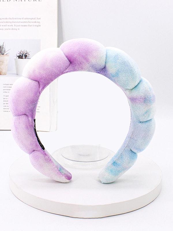 Tie Dye Hair Hoop, Casual Colorful Ombre Hair Hoop for Women & Girls, Fashion Hair Accessories for Party, Daily Clothing Decor