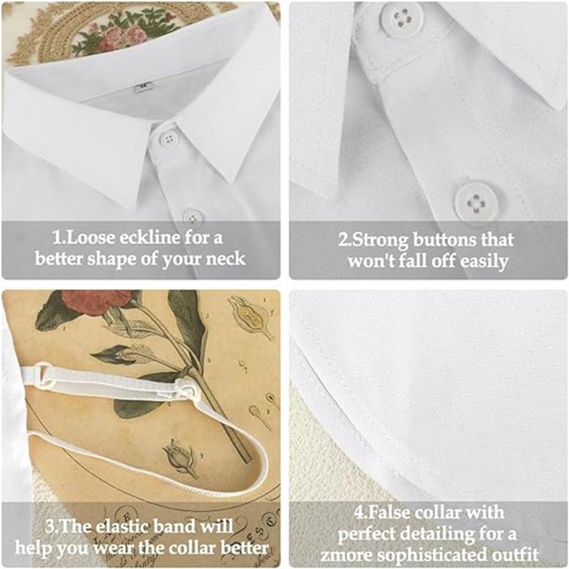 Fake Collar Detachable Collar for Women Shirts Collar Dickey Collar Half False Blouse Dickey