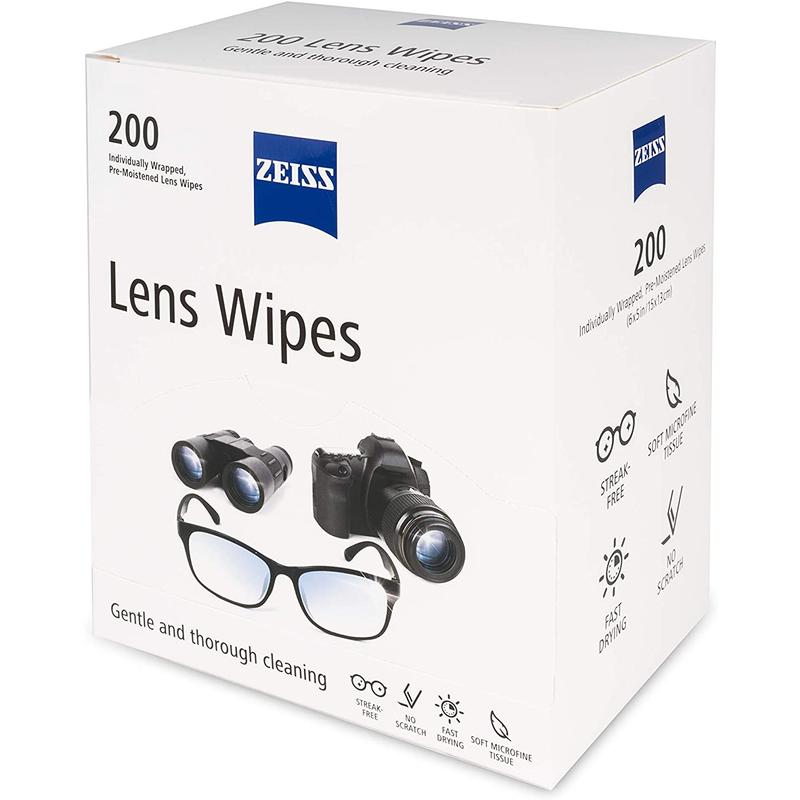 Lens Cleaning Wipes, Pre-Moistened, 200 Count - Ideal for Glasses, Cameras, and Optical Devices Zeiss Zeiss Zeiss Zeiss Zeiss