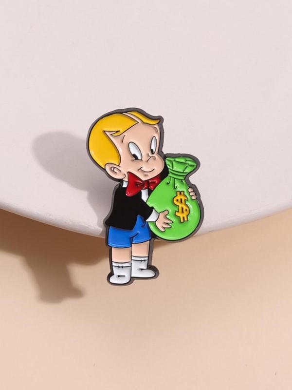 Cartoon Boy Design Brooch, Cute Brooch Pin, Fashion Accessories for Women & Men,  Enamel Pin Suitable for Backpacks, Jeans, Scarves, Hats Decoration