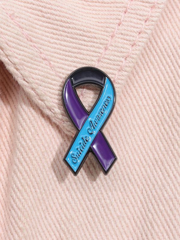 Casual Style Ribbon Brooch,  2024 New Fashion Jewelry for Birthday Gift, Enamel Pin Suitable for Backpacks, Jeans, Scarves, Hats Decoration