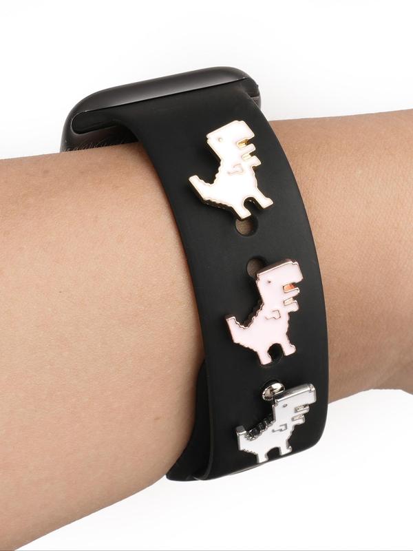 Cartoon Dinosaur Design Watch Band Decoration, Cute Watch Band Charm for Women & Men, Trendy All-match & Exquisite Watch Accessories for Birthday Gift