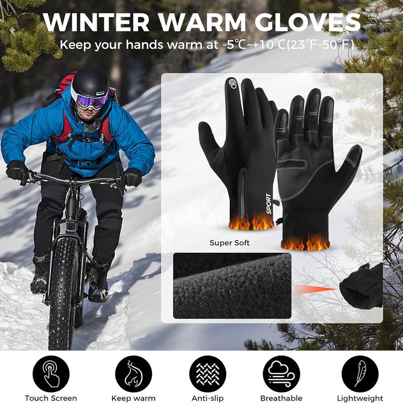 Winter Gloves Warm Gloves for Cold Weather Gloves for Men - Thermal, Touchscreen, Windproof thermal glove