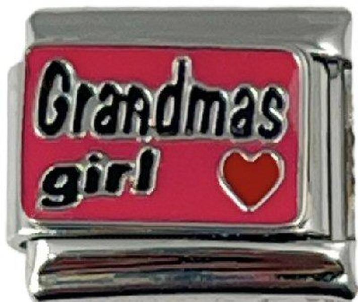 Italian Charm Link Grandmas Girl 9mm Fashion Charm