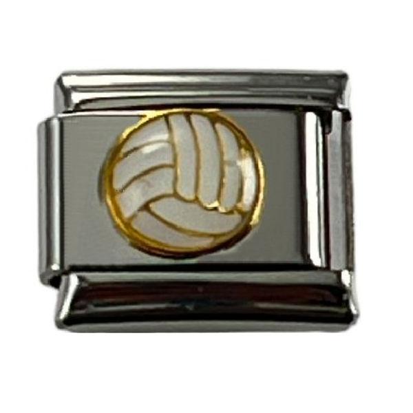 Italian Charm Link Volleyball 9mm - Unisex