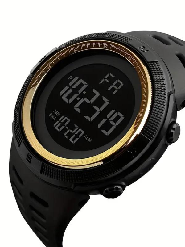 Men's Casual Sportive Digital Watch, Fashionable Waterproof Digital Watch with Date Display & Alarm Function, Multifunctional Watch for Men