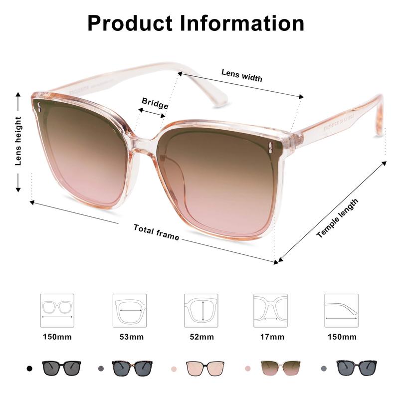 Trendy Oversized Sunglasses for Women and Men