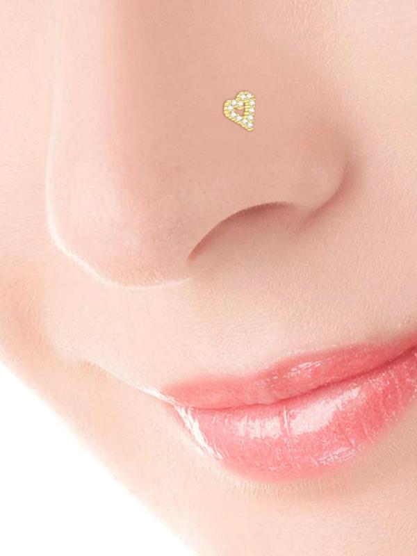 Fashionable Mixed Style Nose Rings, 16pcs Artificial Zircon Inlaid L-shaped Nose Studs, Stainless Steel Nose Piercing Jewelry, Body Jewelry for Women & Men