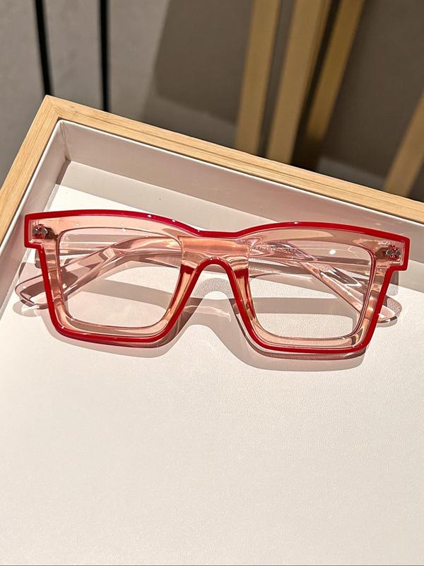 Unisex Punk Style Colorful Transparency Eyeglasses, Y2k Trendy Personality Eyeglasses for Everyday Use, Fashion Accessories for Outdoor Activities