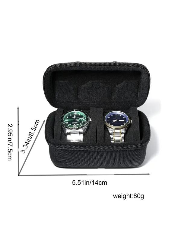 2 Card Position Hard Shell Watch Storage Box, Portable Anti-pressure Watch Storage Bag, Watch Storage Tool for Gifts