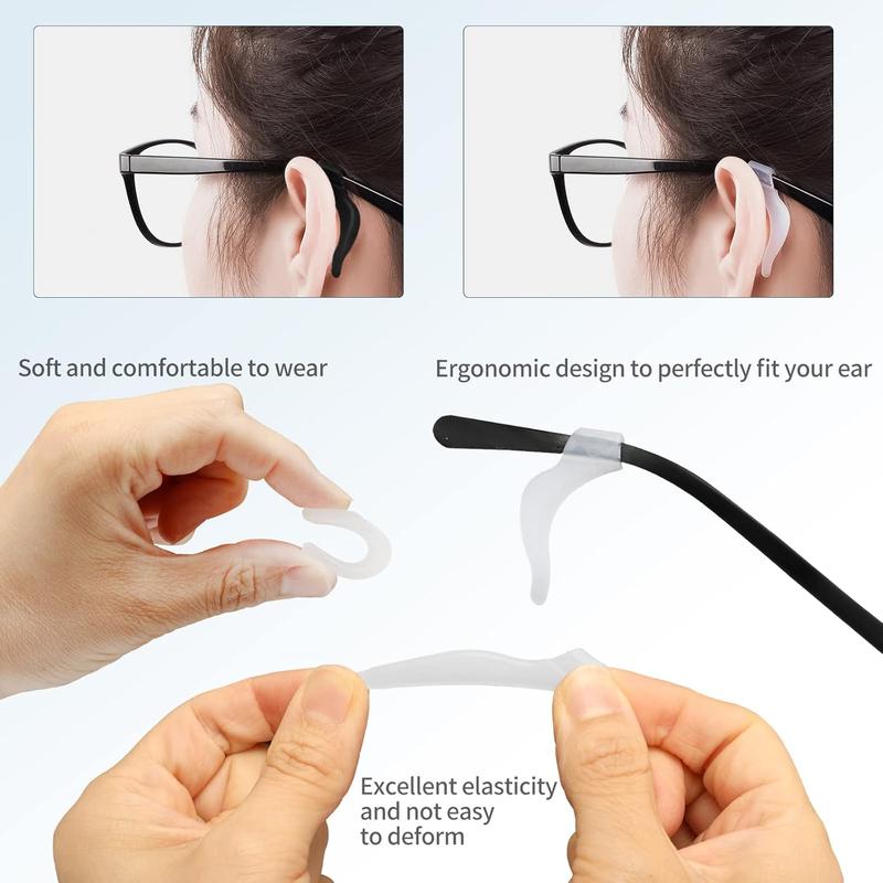 16 Pairs Glasses Ear Grip, Anti Slip Eyeglass Holder,  Eyewear Retainers Hook for Sunglasses, , Study