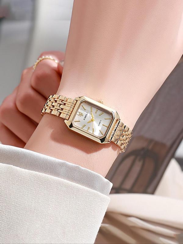 Women's Elegant Fashion Square Dial Quartz Watch, Fashion Watch for Party, Daily Clothing Decor, Trendy All-match & Exquisite Watch for Gifts, without Box, for Fall Outfits Fall Freshness