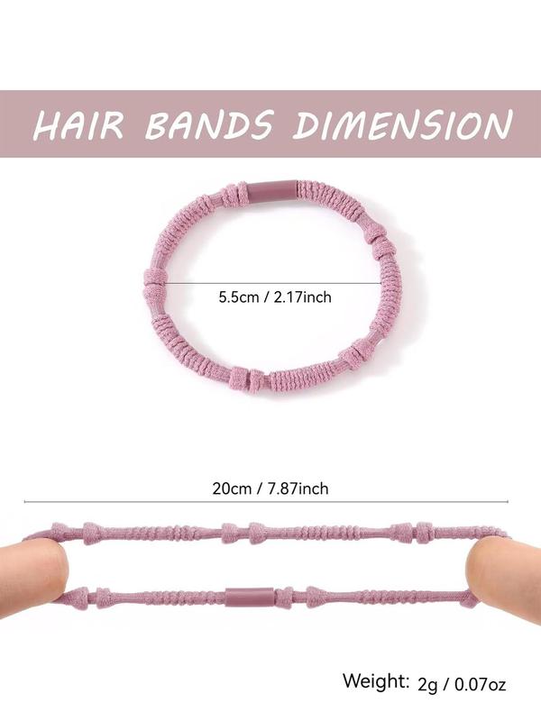 High Stretch Hair Tie Set, Casual Simple Hair Accessories for Women & Girls, Minimalist Headwear Suitable for Thick Hair