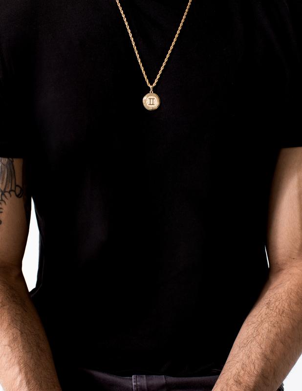 Gold Zodiac Necklace (Unisex)