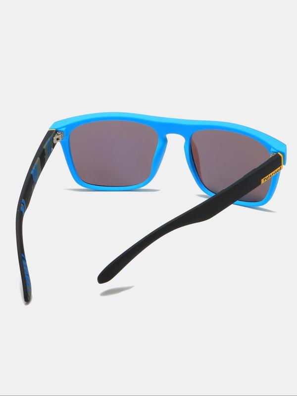 Simple Style Plain Color Polarized Sunglasses Back To School, Trendy Square Frame  Designer Sunglasses for Everyday Use, Fashion Accessories for Outdoor Activities