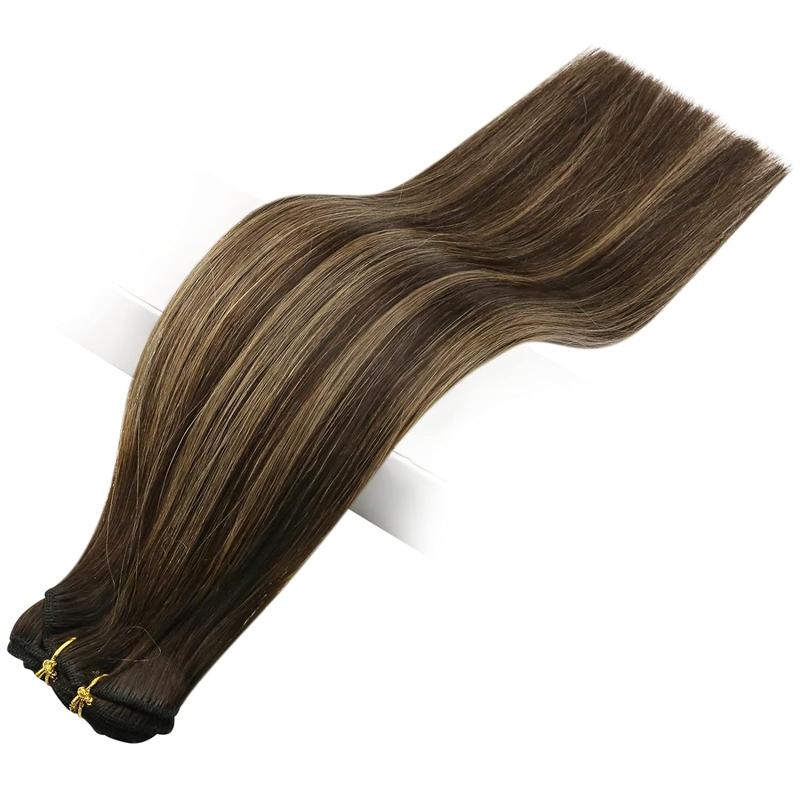 Full Shine Clip in Hair Extensions Real Human Hair 7 Pcs Clip ins Easy to Apply for Women