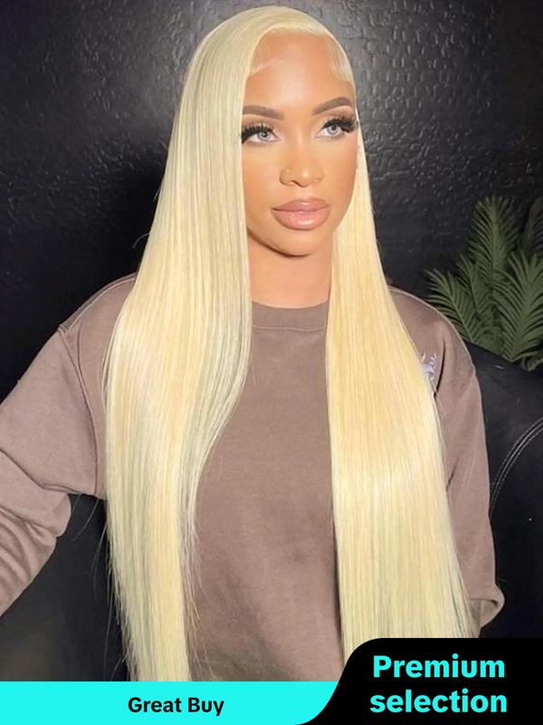 32 Inch Lime Green Long Straight Wigs for Women, Gorgeous Fluffy Wigs without Bangs, Synthetic Lace Front Wigs for Party, Daily Use