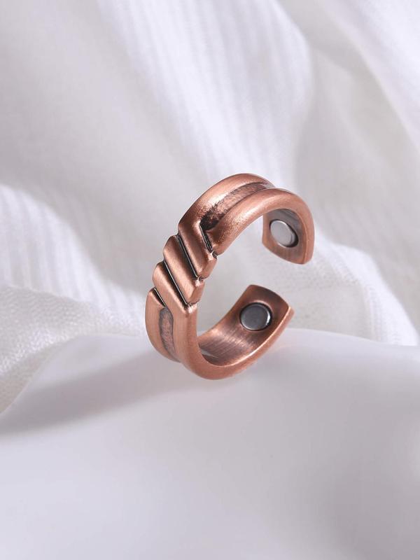 Men's Classic Magnetic Ring, 2024 New Style Fashion Accessories for Party, Daily Clothing Decor, Trendy All-match & Exquisite Jewelry for Birthday Gift